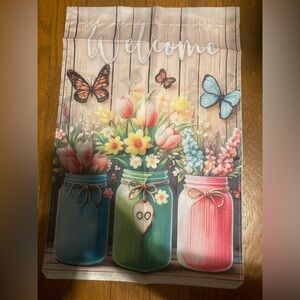 Garden Flag Spring Summer 12” x 18” NEW